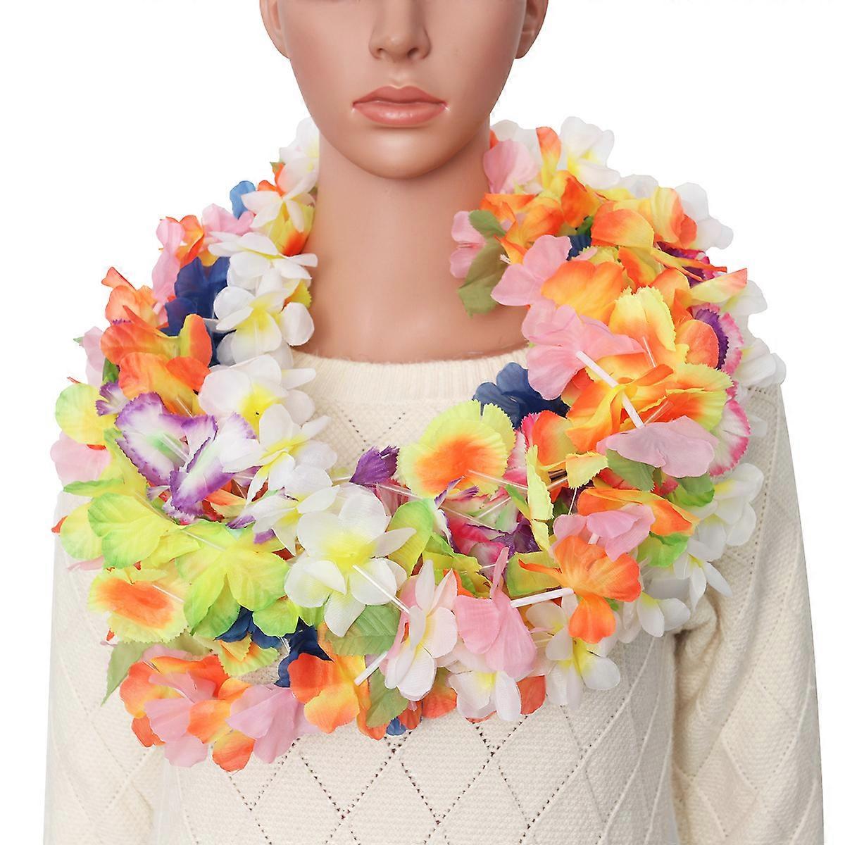 Hawaii Party Decoration with Assorted Color Cloth Banners 24Pcs for Romantic Atmosphere