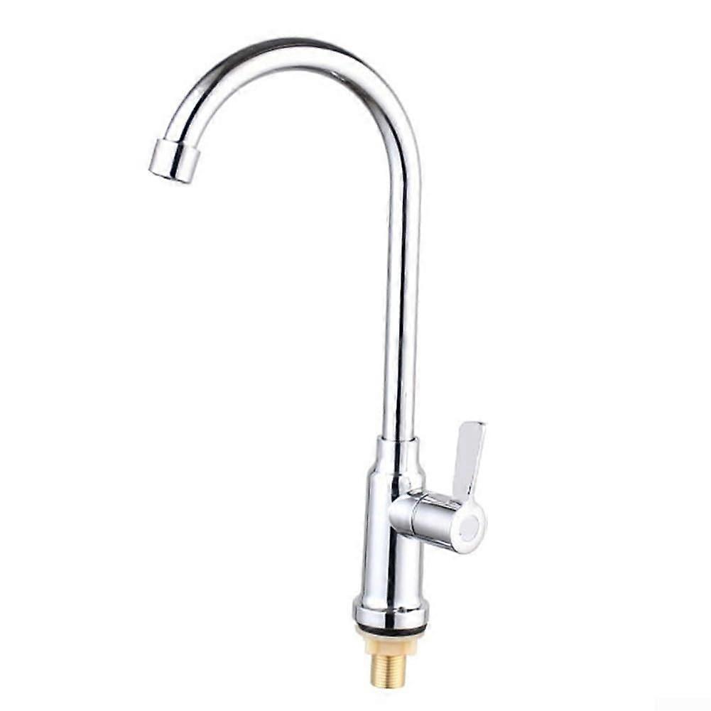 Kitchen faucet, singlelever cold water faucet with G1/2, swivel spout, modern design, chrome finish