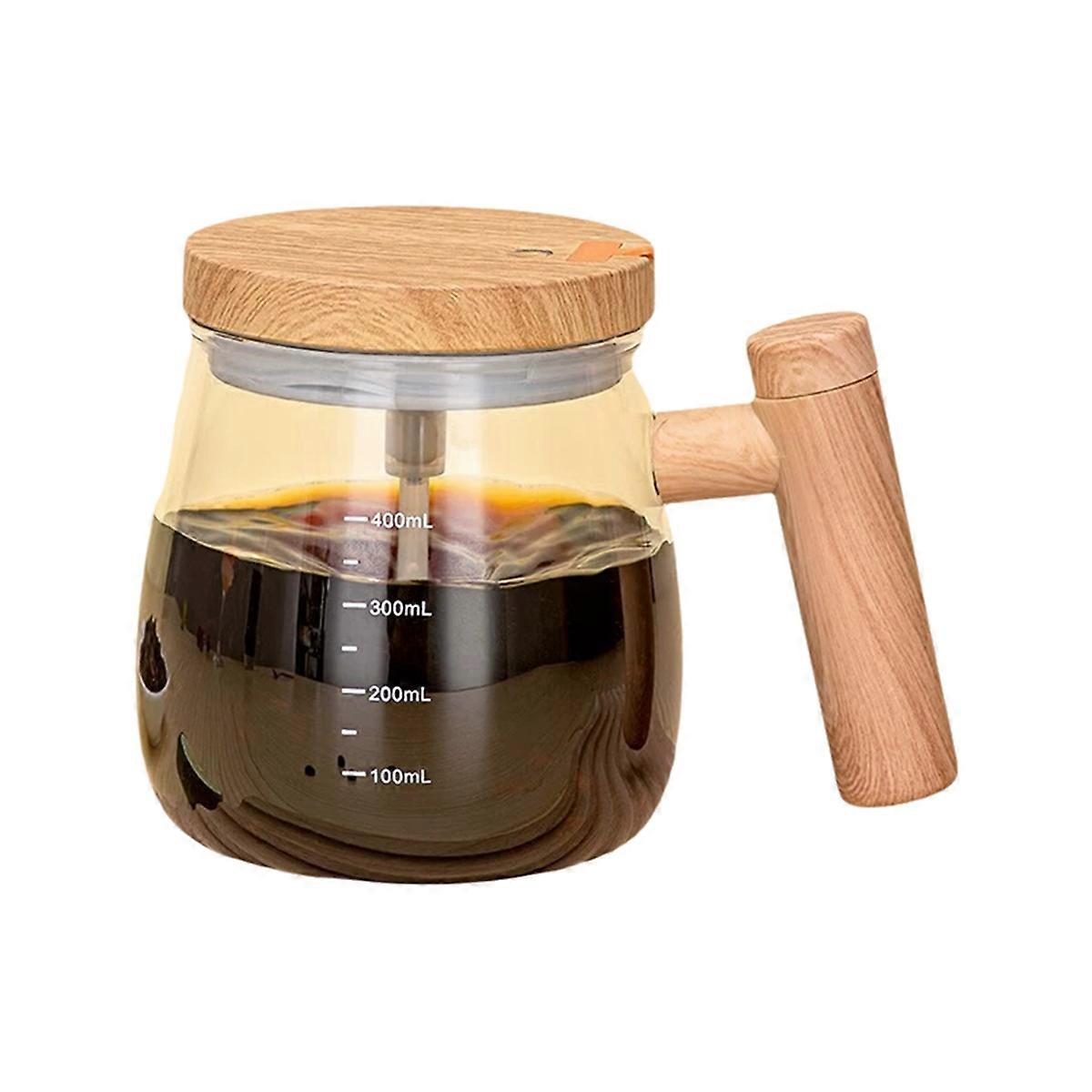 Self Stirring Coffee Mug Glass Self Stirring Travel Coffee Cup 400ML USB Charging Mixing Cup for Mi