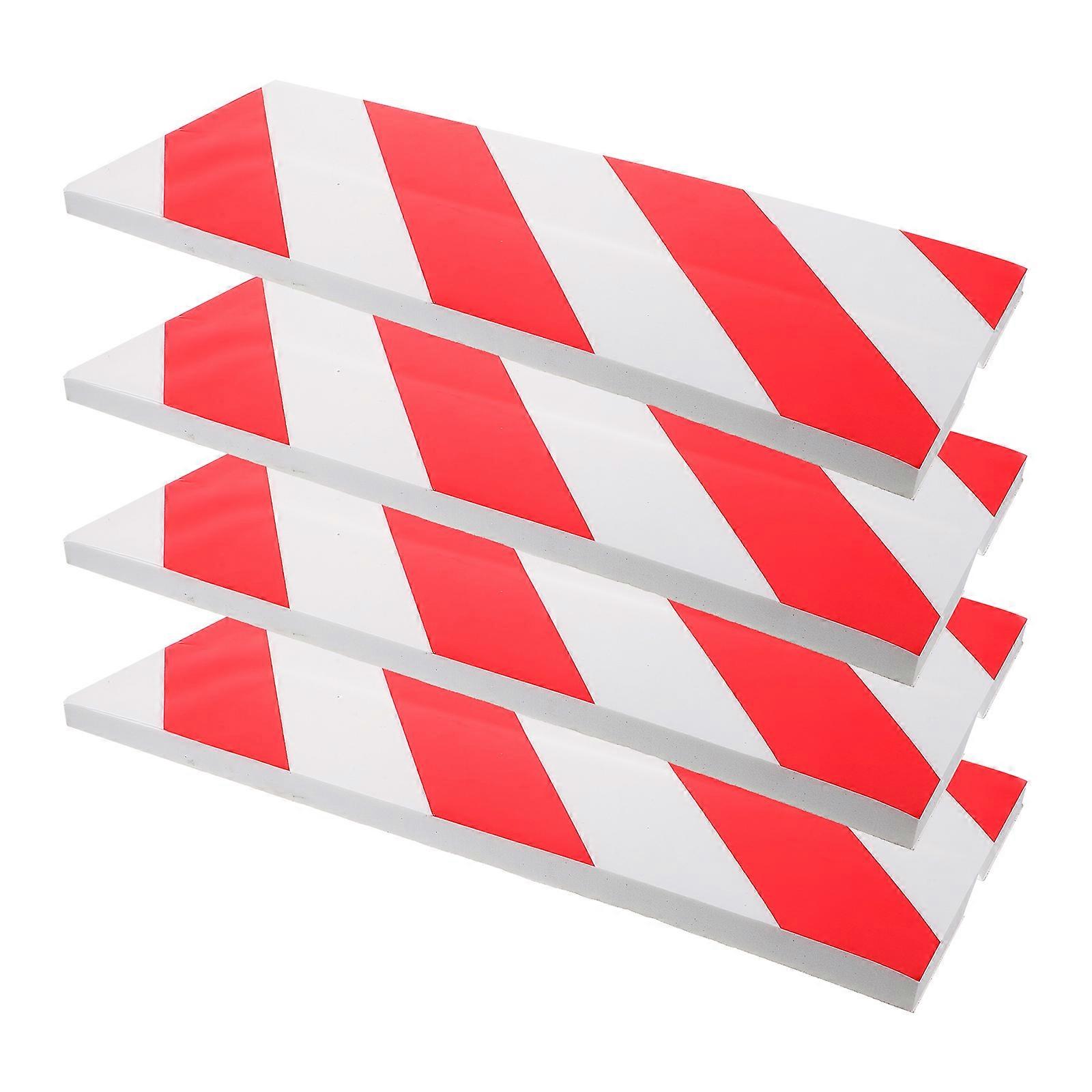 Durable Foam Garage Wall Protector with Reflective Strips for Parking Garages and Basements 4Pcs
