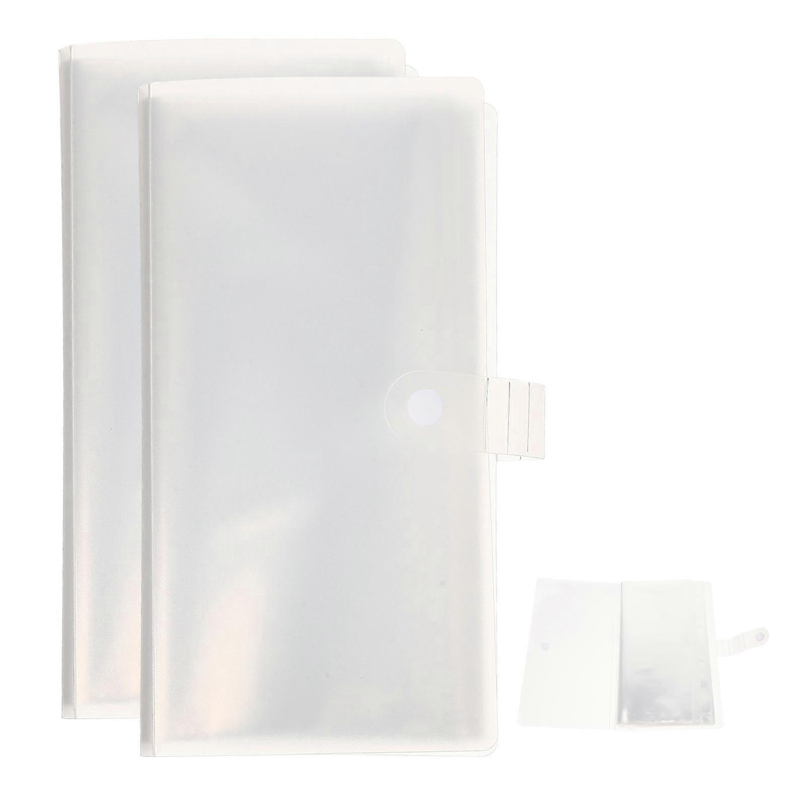Transparent PP Tickets Storage Album for Theatre Lovers Practical Durable with Life 2Pcs
