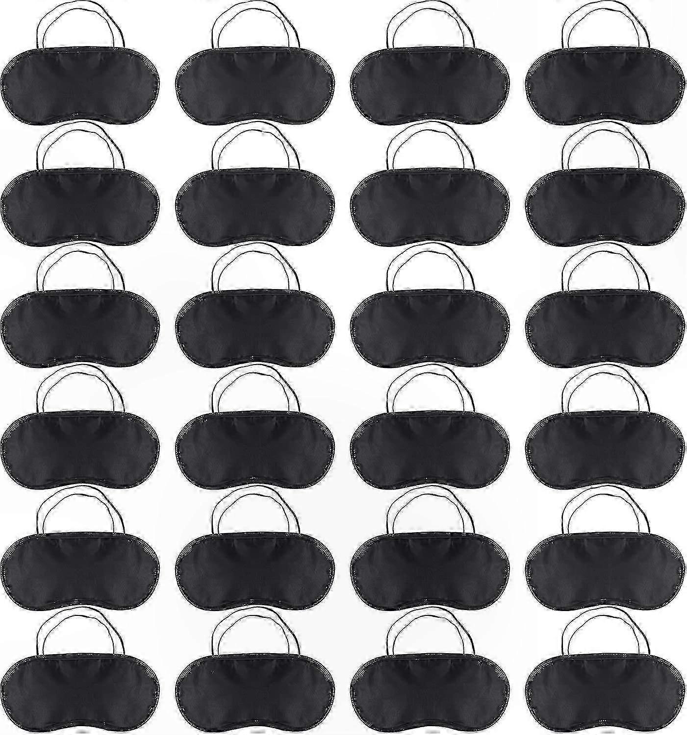 24-Pack Soft Sleep Masks, Comfortable Blindfolds for Travel, Eye Shades for Restful Sleep