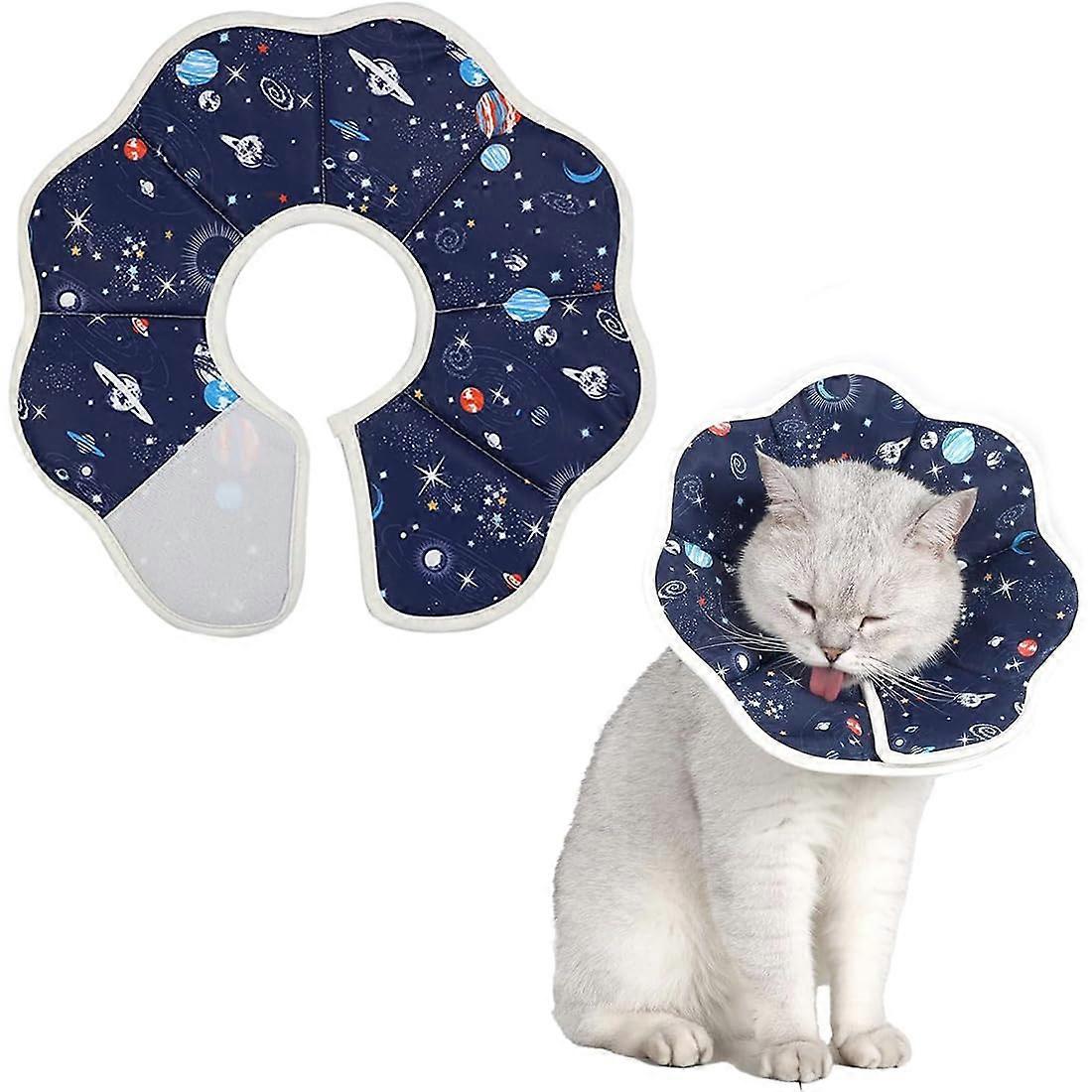 Collar Dog Leak Protection Soft Adjustable Recovery Cone Collar for Small Medium Large Pets Elizabethan Design
