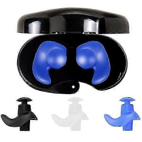 5-Pack Reusable Silicone Ear Plugs for Sleep - Waterproof Noise Reduction