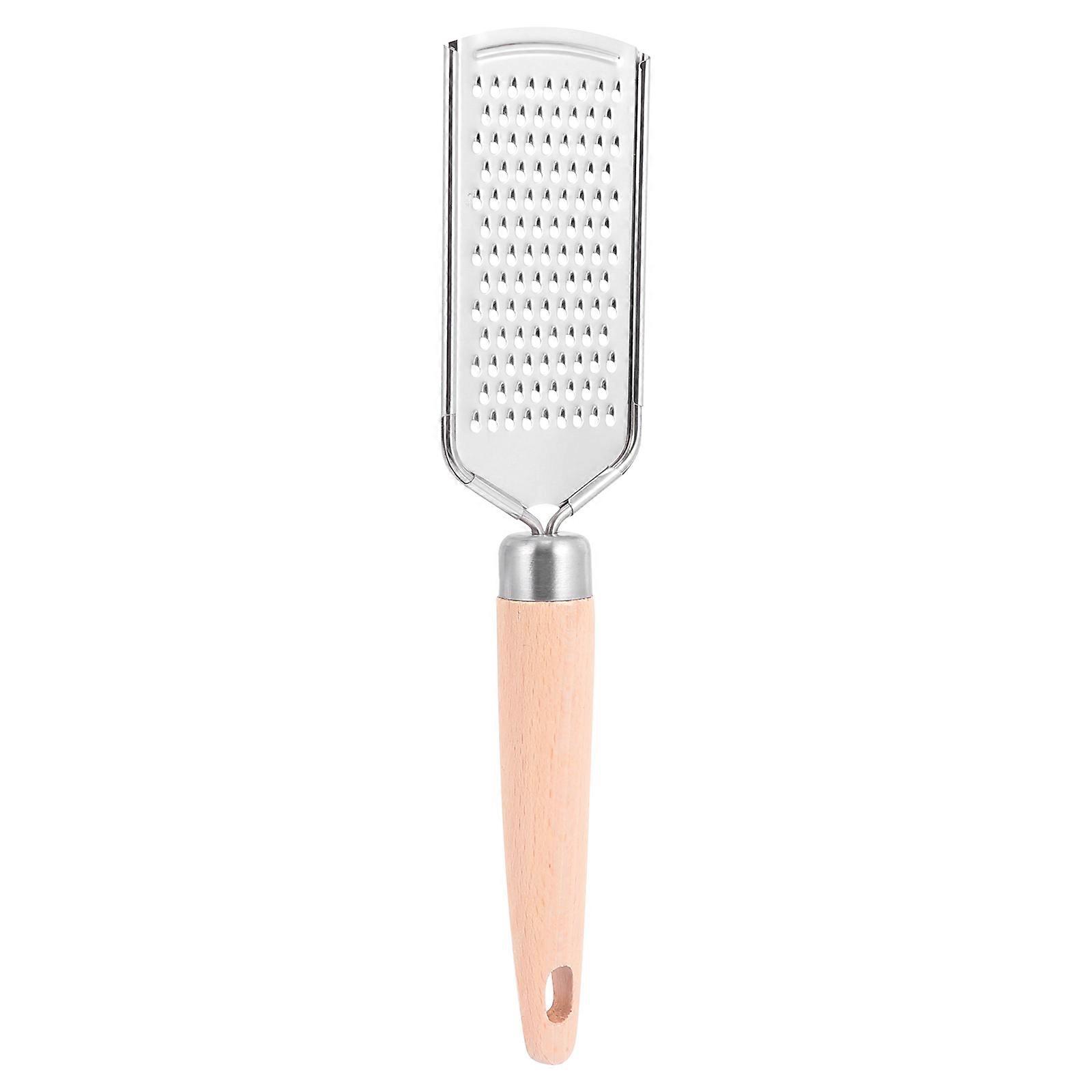Stainless Steel Vegetable for Kitchen Use with Wooden Handle Silver