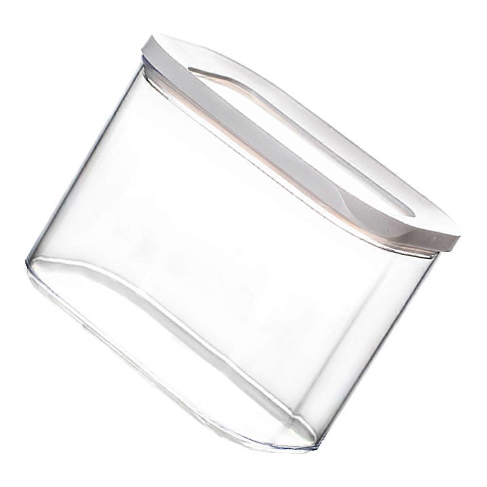 صندوق حفظ الطعام لتنظيم المطبخ 15X12 سم أبيض تصميم بسيط حاوية محكمة الإغلاق 1 قطعة