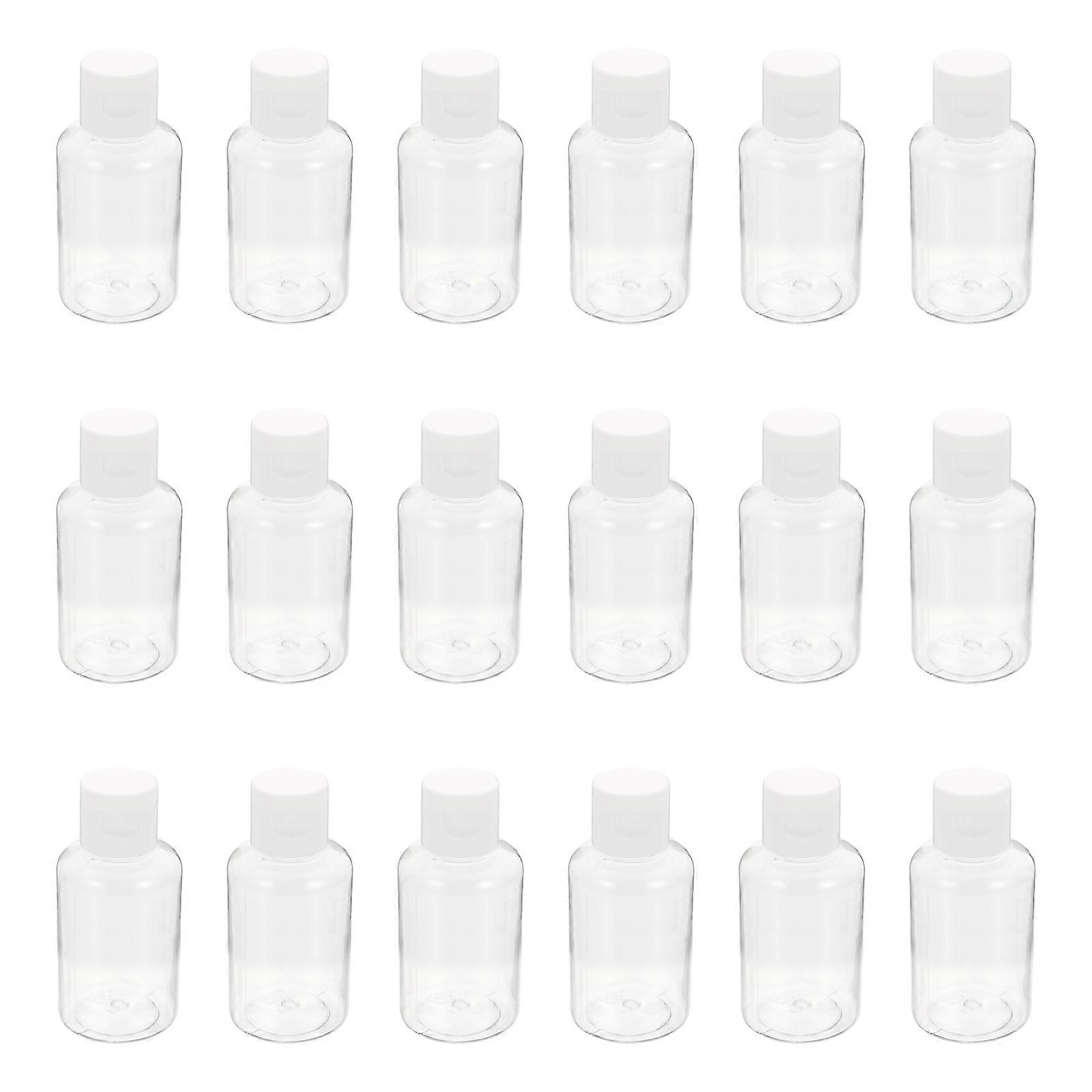 36Pcs Transparent PET and PP Perfume Lotion Essential Oil Makeup Shampoo Bottles for Women
