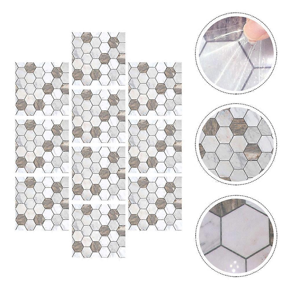 Wall Decoration Tiles Perfect For Old Tiles And Counters Made Of Waterproof PVC With 10X10cm Dimensions Available In 10 Pcs