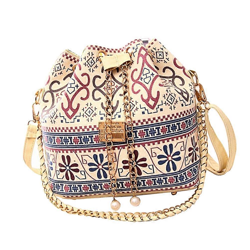 Women Storage Pouch Bucket Handbag With Disassemblable Straps And Fashionable Design Ideal For Travel 1Pack