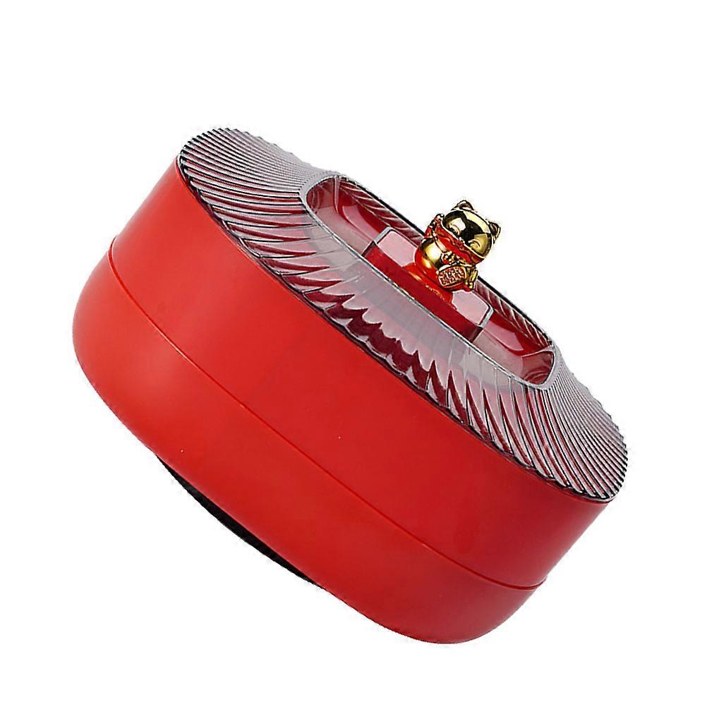 Party Dessert Stand 1Pack Double-layer Snack Plate For Birthday Parties And Christmas Events 26X26CM Red Storage Solution