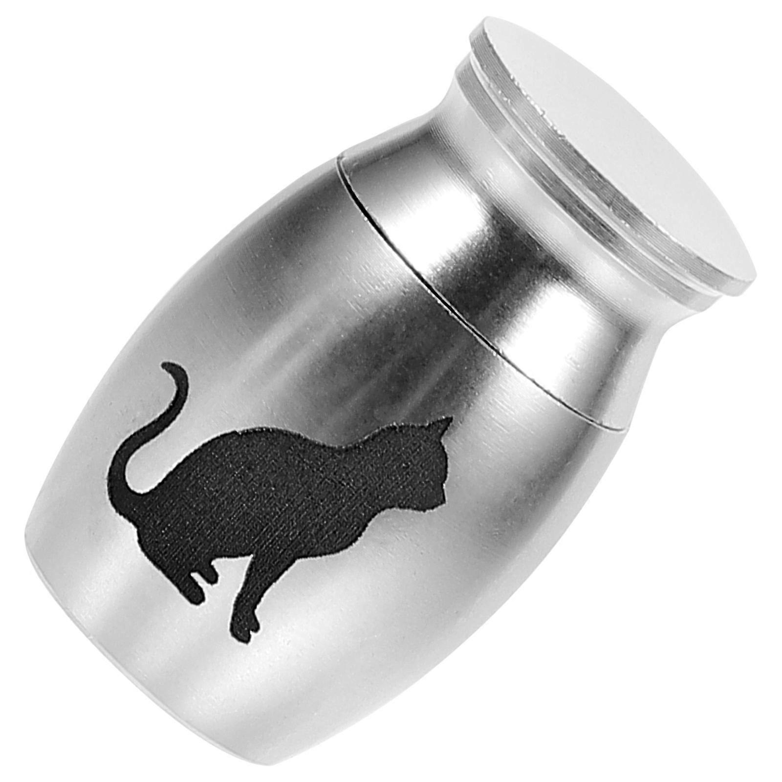 Miniature Pet Urn for Ashes – Lightweight Cremation Keepsake Container Screw Lid for Cats and Dogs – Portable Memorial Holder for Pet Bereavement