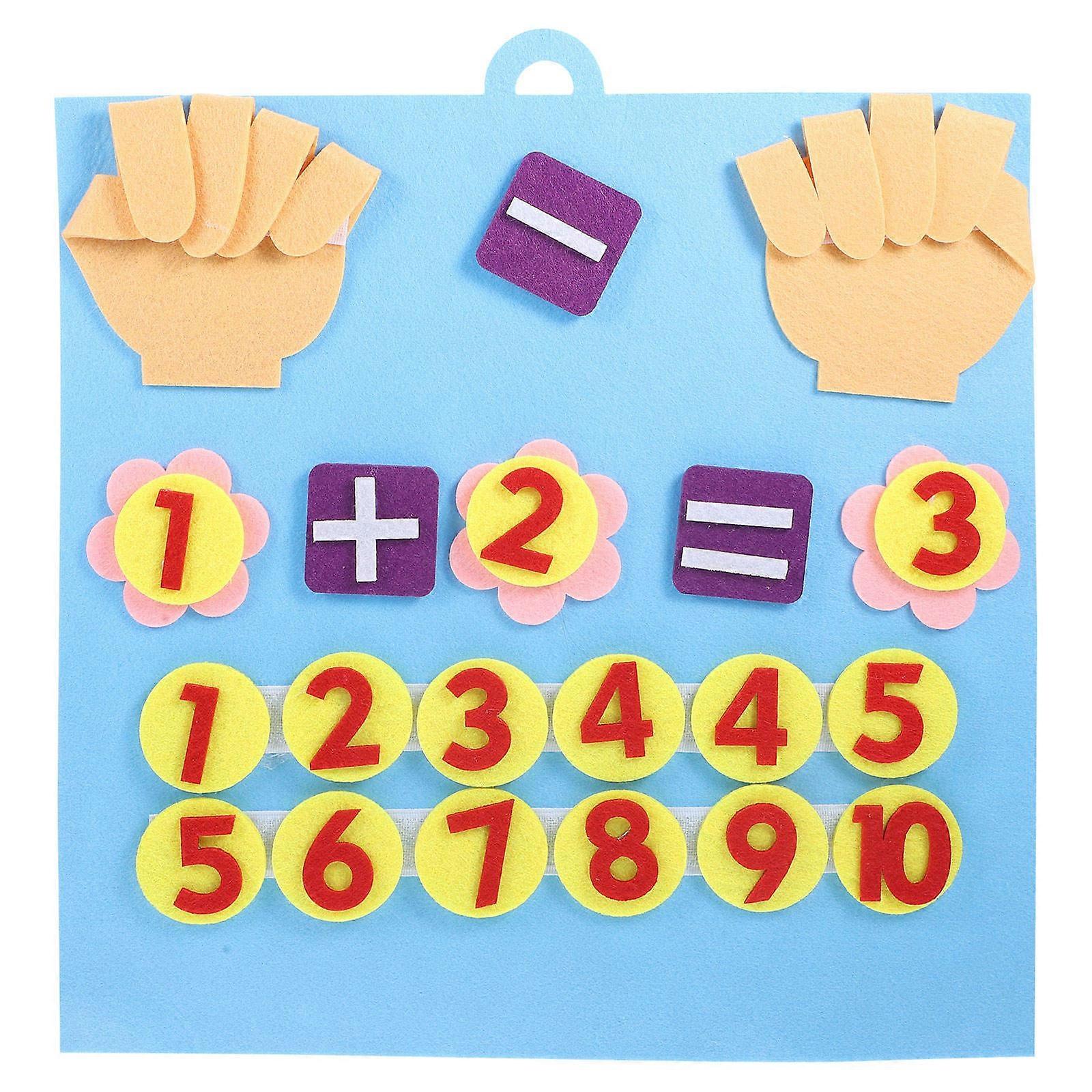Non-woven Fabric Math Toy for Children Early Education Simple Structure 1 Set