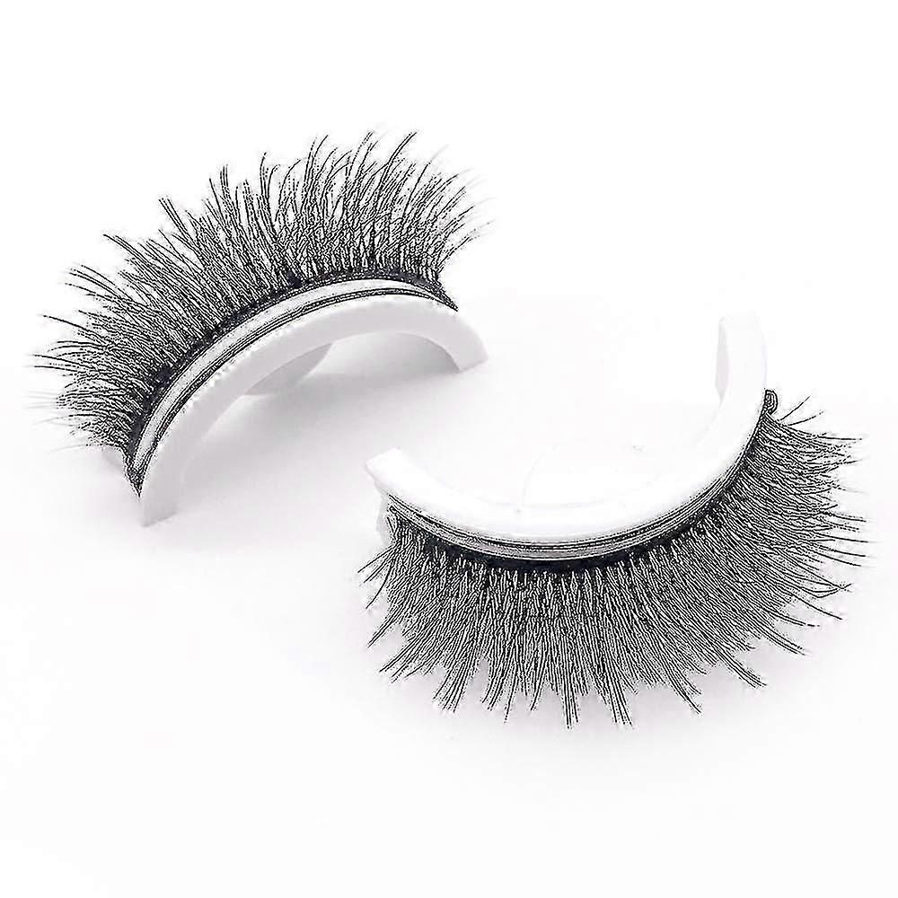 Pair Reusable Self-adhesive Eyelashes Natural Multiple Reversible Glue-free