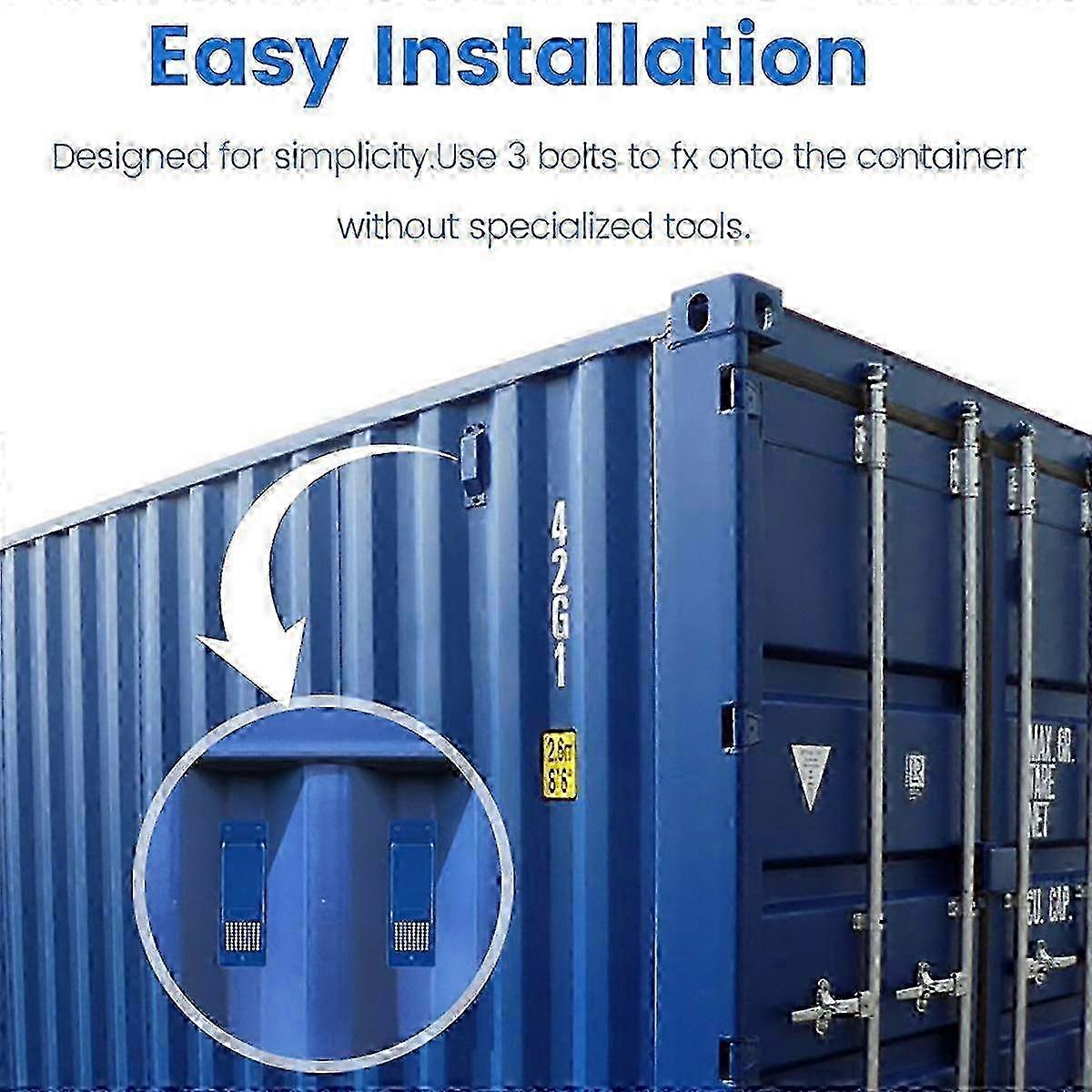 Kit de ventilation d’air robuste 8pcs pour conteneurs de fret avec système de ventilation de flux et installation facile