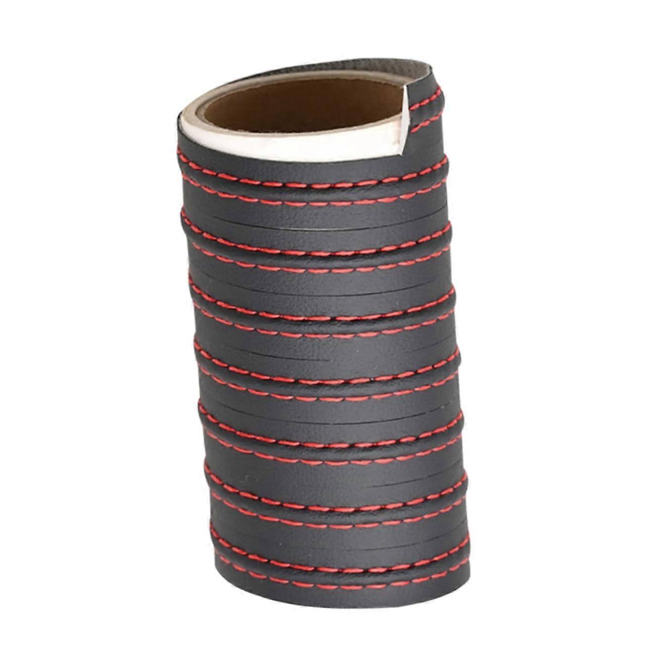 1 Roll Auto Gap Molding Trim PU Leather Decorative Strip For Interiors Compatible With Models Easy Install Black Red