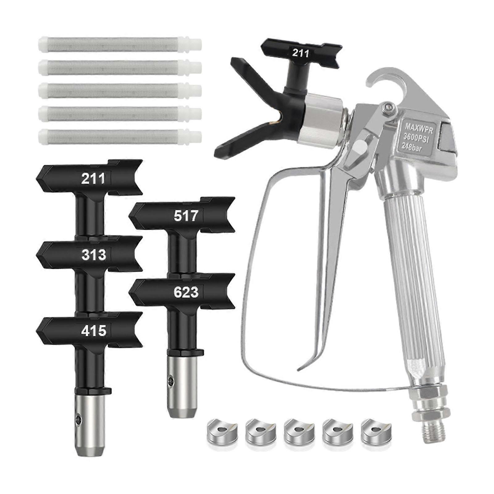 Luftless Paint Sprayer Kit Airless Spray Tool for Walls, Fences, Cabinets, and Home Improvement Projects