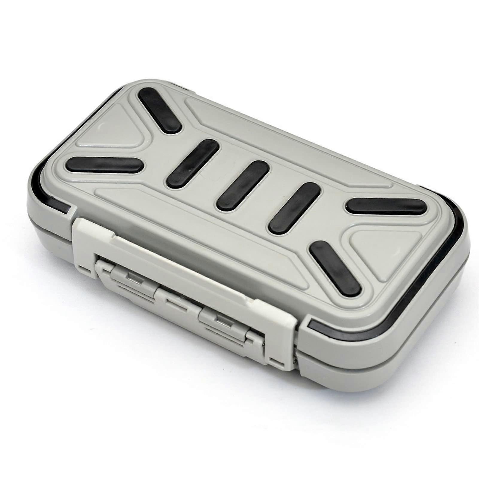 Waterproof Fishing Tackle Box, ImpactResistant, Durable, Compact Storage for Hooks, Lures, Gray