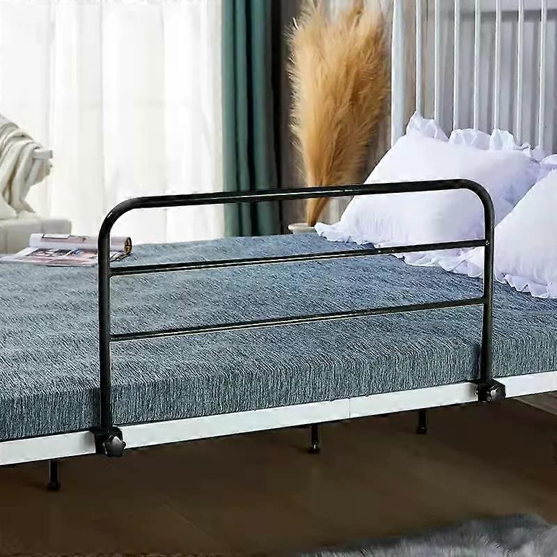Adjustable bed rail for elderly, standing aid, attachable, black, 80 x 40cm