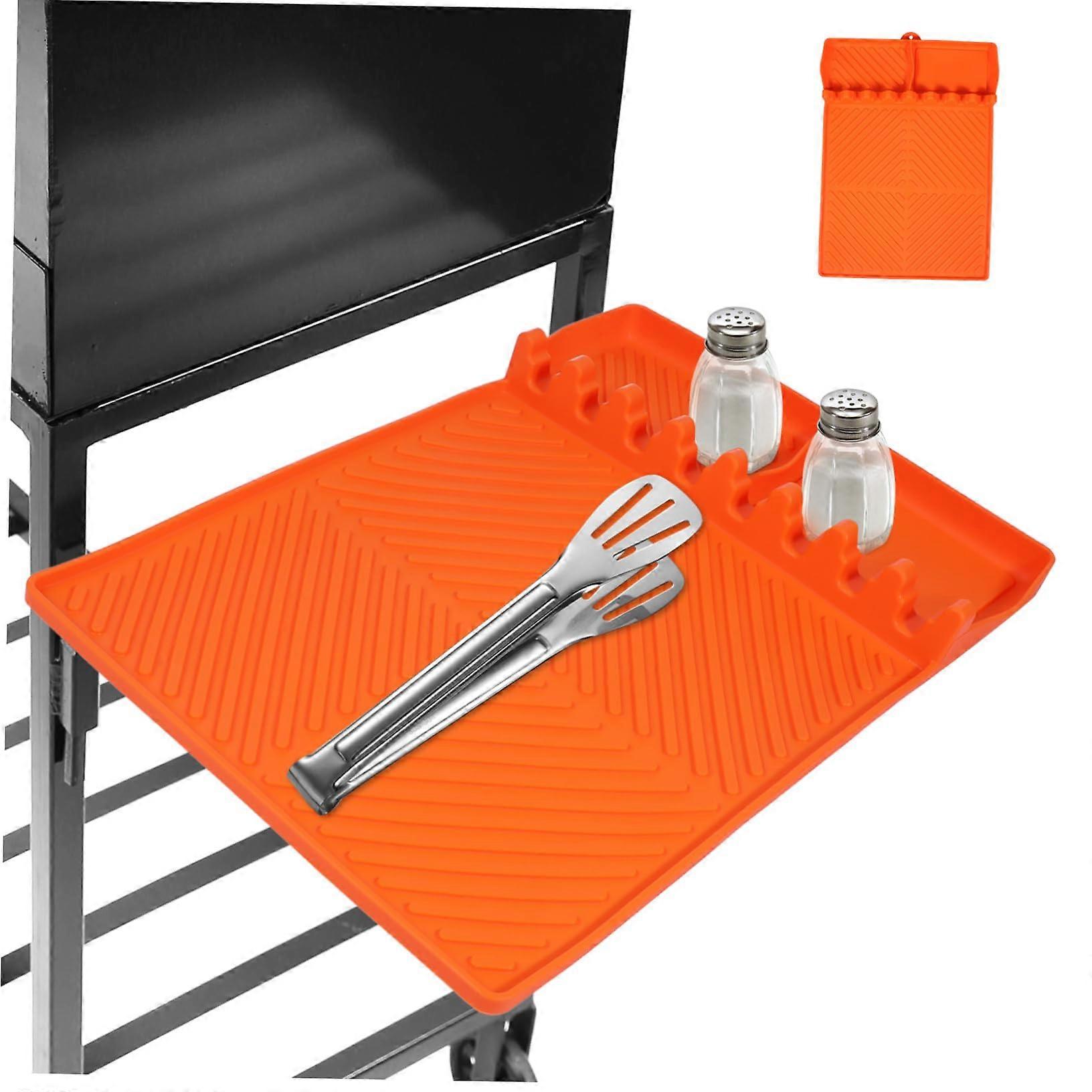 BBQ Grill Protective Mat Silicone Griddle Cover Griddle Tool Mat NonSlip for Grill