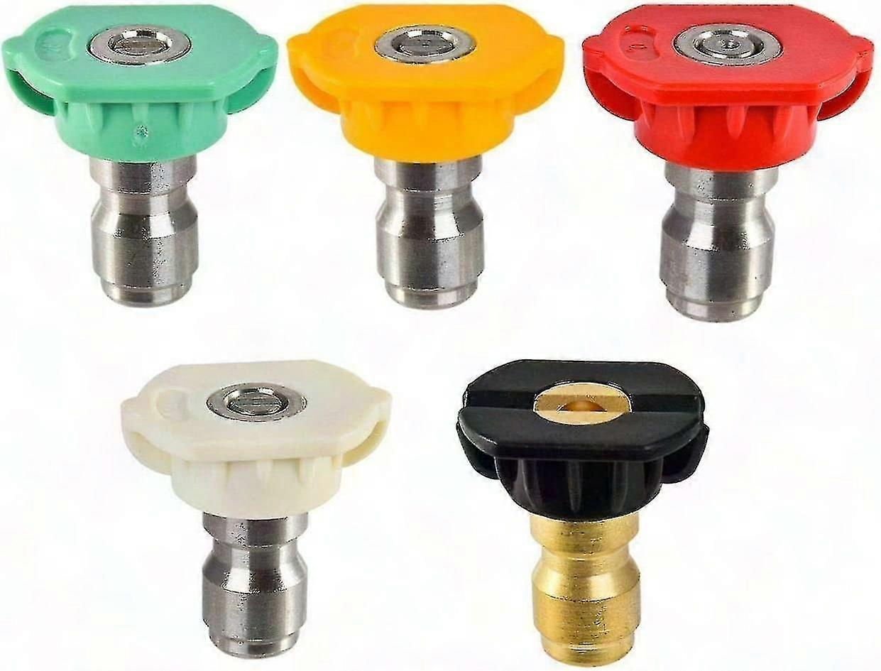 Pressure Washer Nozzle Tips 1/4" Quick Connect Multi-Degree Spray Tips for Pressure Washers