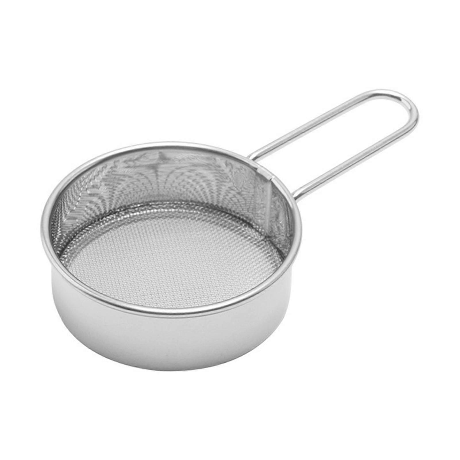 Fine Mesh Flours Sieve with Handle Heavy Duty Powder Filter Sieve for Powdered Sugars