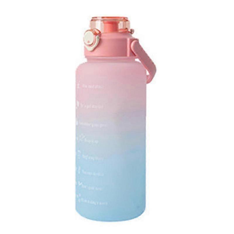 Large Capacity Portable Leakproof  with Handle - Pink Gradient Color 2000 YEB