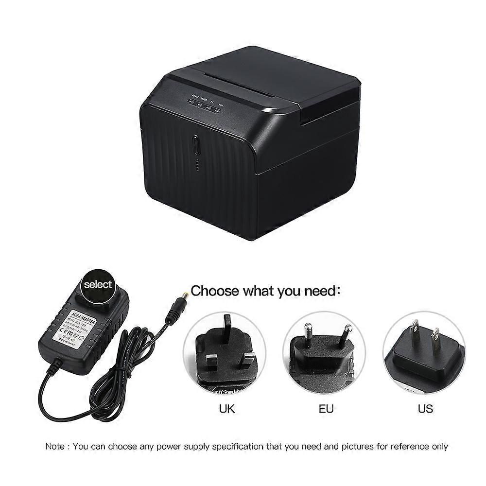 58mm Thermal USB Receipt Printer with QR Code & UK Plug