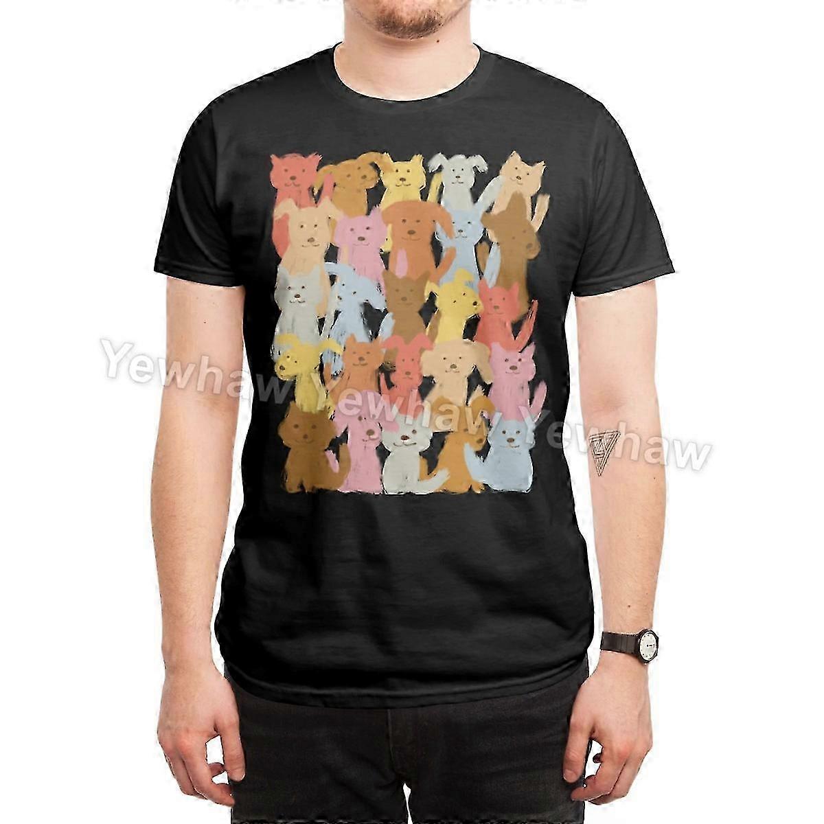 Spousta koček a psů Tričko barevné hravé