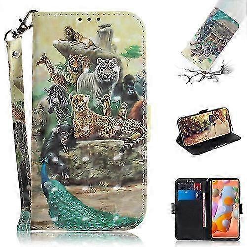 For Sony Xperia L4 3D Colored Drawing Horizontal Flip Leather Case