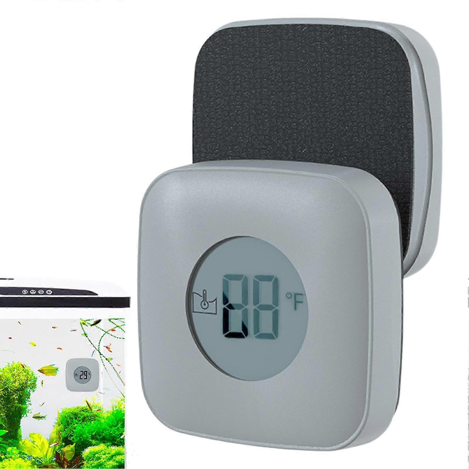 Aquarium Cleaner Magnetic Algae Scraper Brush For Glass Tanks With Digital Thermometers