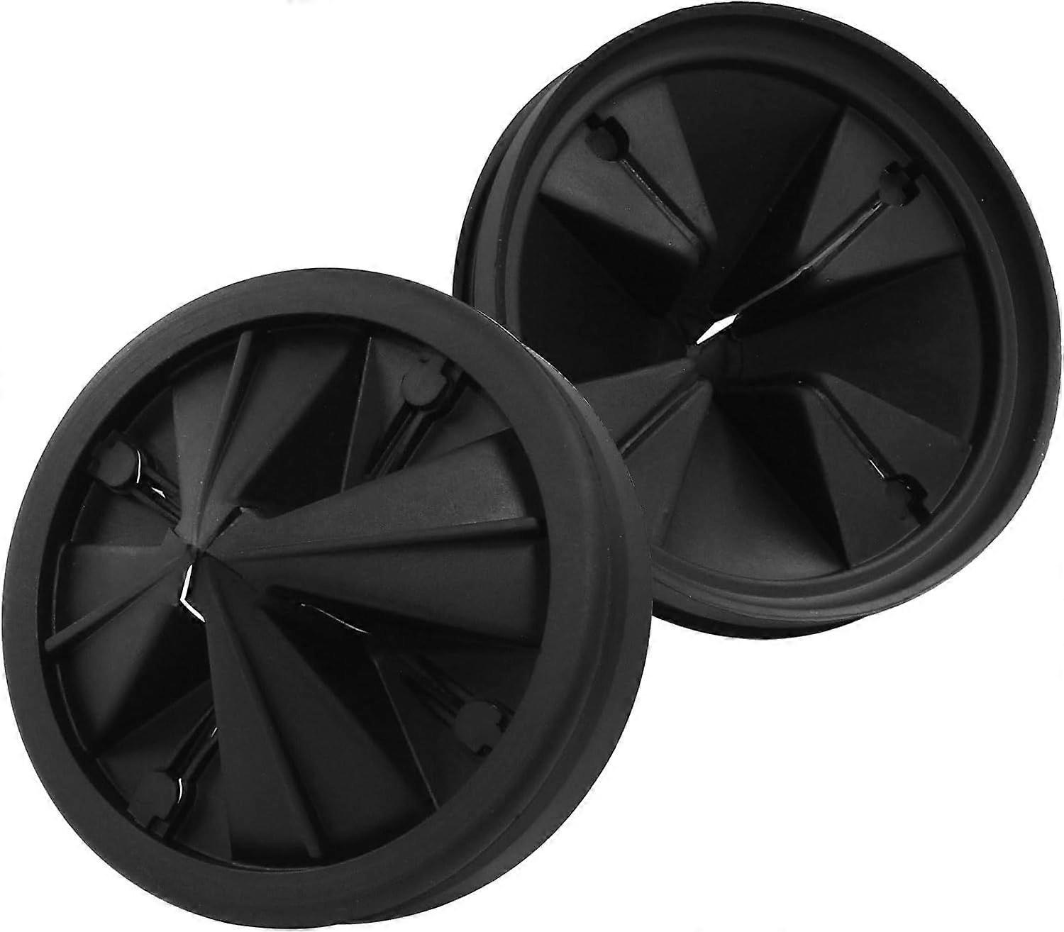 2Pcs Black Garbage Disposal Splash Guards 87mm/ 3 3/8" Multi-Function Sink Baffle Drain Co