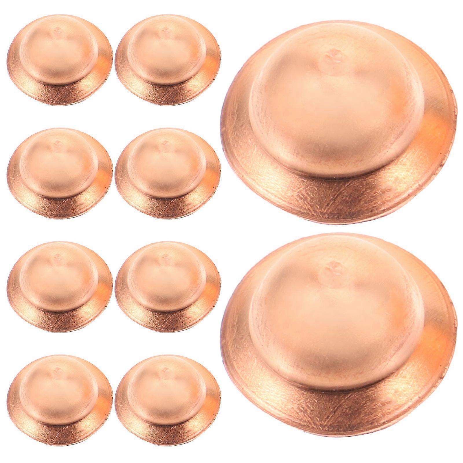 10pcs Copper Pipe End Pipe Fitting Air Conditioner Pipe Fitting 3/8 9.52