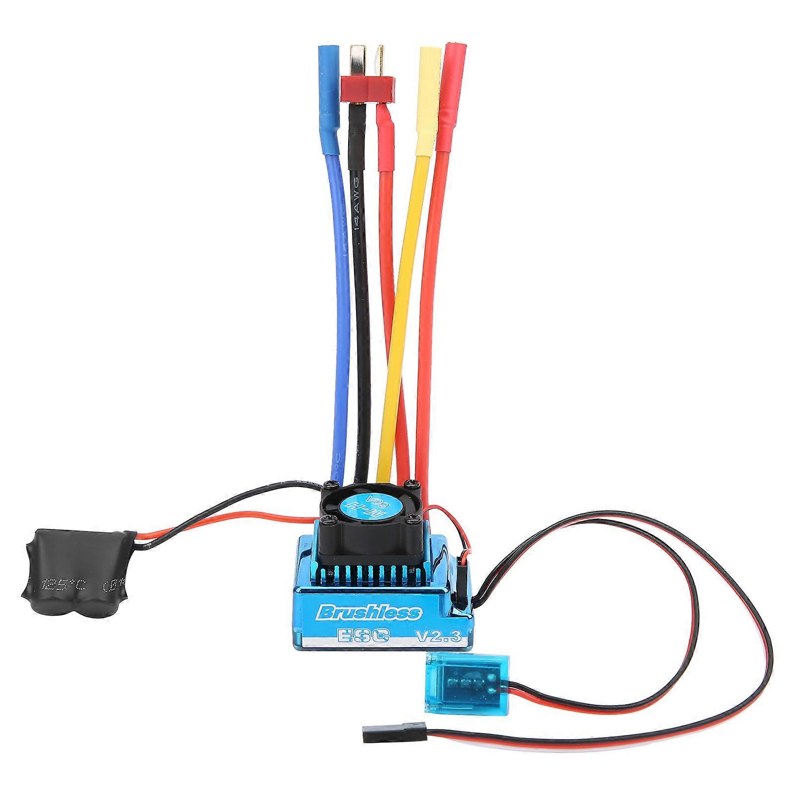 Brushless ESC Waterproof Dustproof Electronic Speed Controller for 1/10 RC Car Model