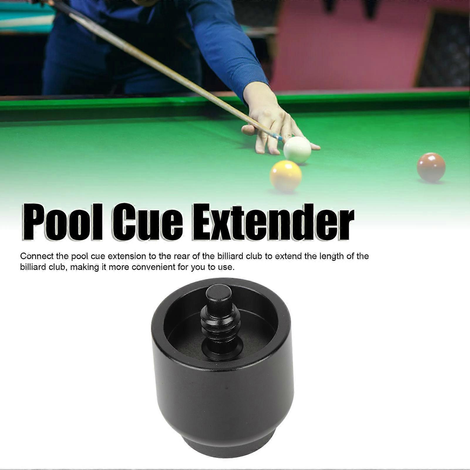 Billiard Pool Cue Extension Aluminum Alloy Pool Cue Stick Extender for Practice Training