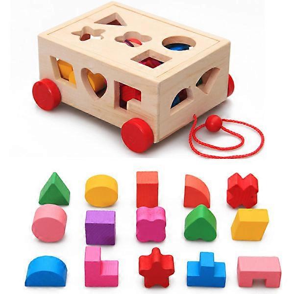 Wooden Toys to Pull, Building Blocks, Motor Toys