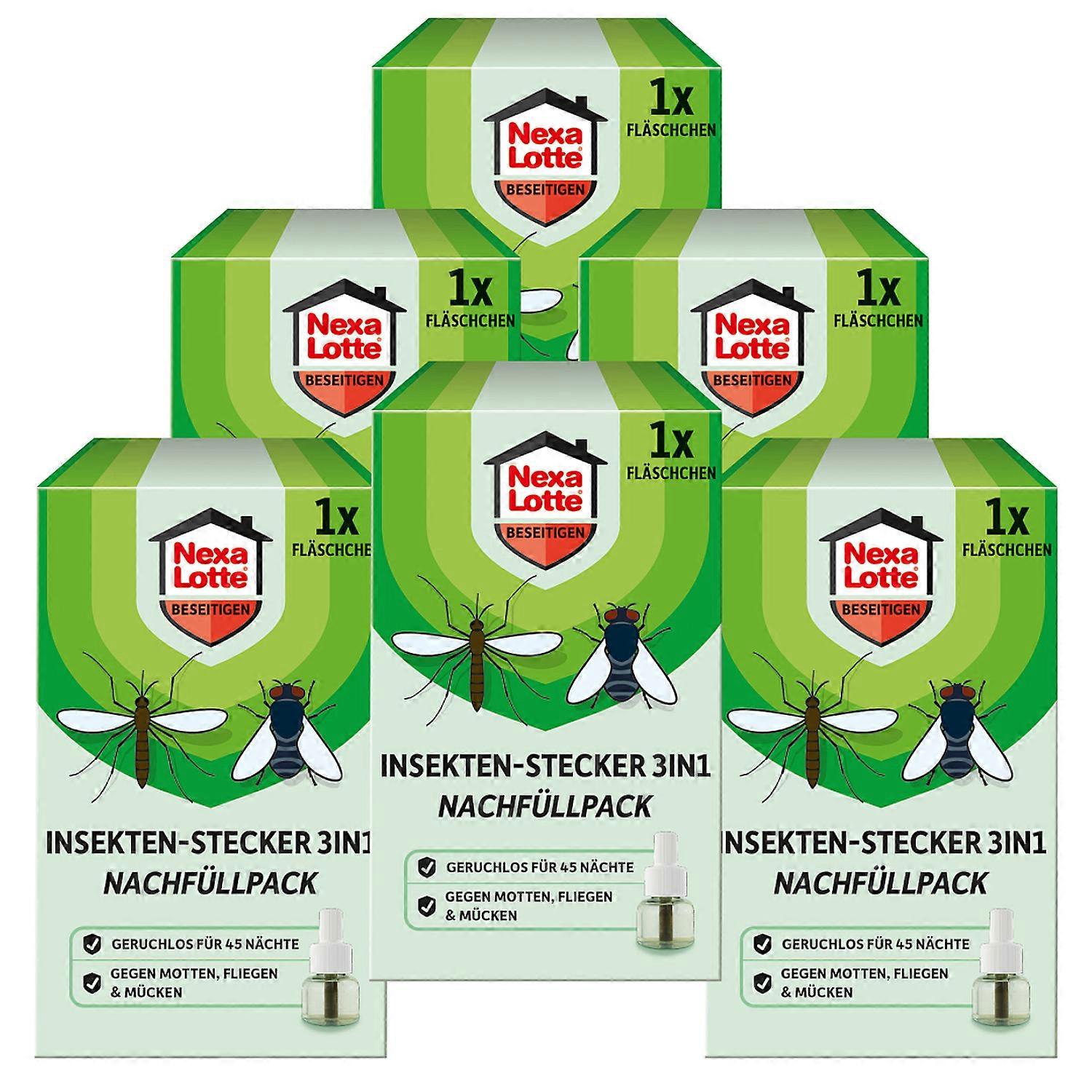 6 x NEXA 乐天®防虫塞 3 合 1，补充装