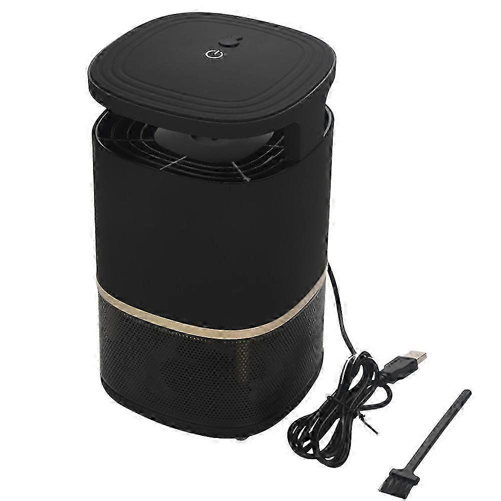 2025 Light Control USB Charging UV Lamp Mosquito Kill Buzz Fly Insect Bug Killer (Black)