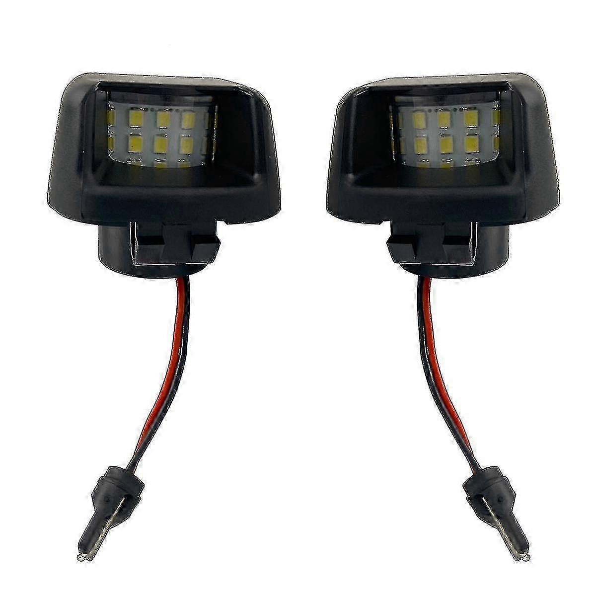 2x Led License Plate Light Lamp Housing For Navara D40 Frontier 2007-2019 26510-zp50a