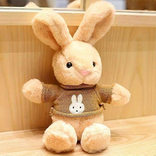 Rabbit plush toy with sweater, soft, comfortable and easy to care for