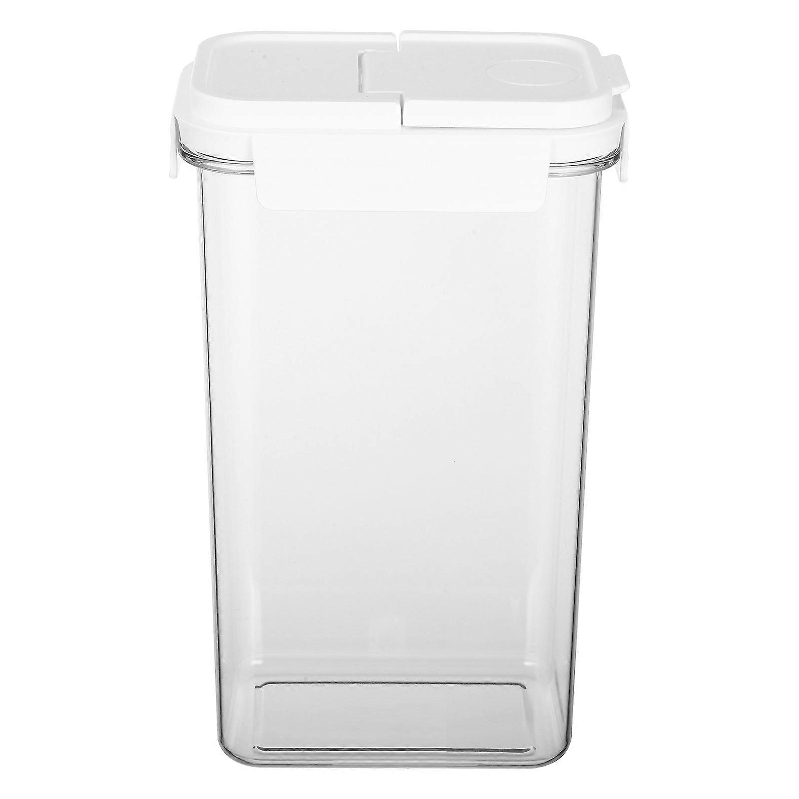 Transparent Pasta Storage Containers for Pantry Safe Reusable AS PP Material 7.5 x 4.5 x 12 inches