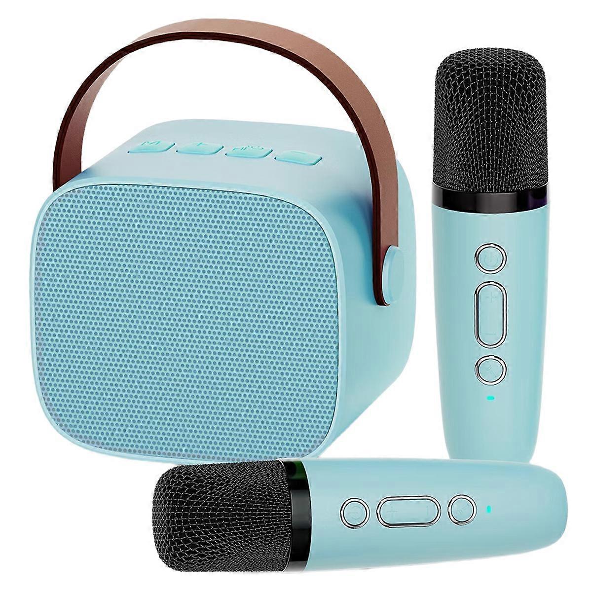 Karaoke Machine for Kids,Birthday Gifts for 3+Year Old Girls Boys,Mini Karaoke Machine with 2 Wireless Microphones