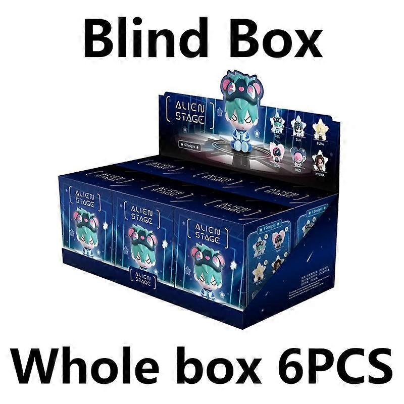 6PCS Blindbox Alien Stage Free Scene Series TO Zweidimensionale Animation Peripheriegeräte Sammlung Mod