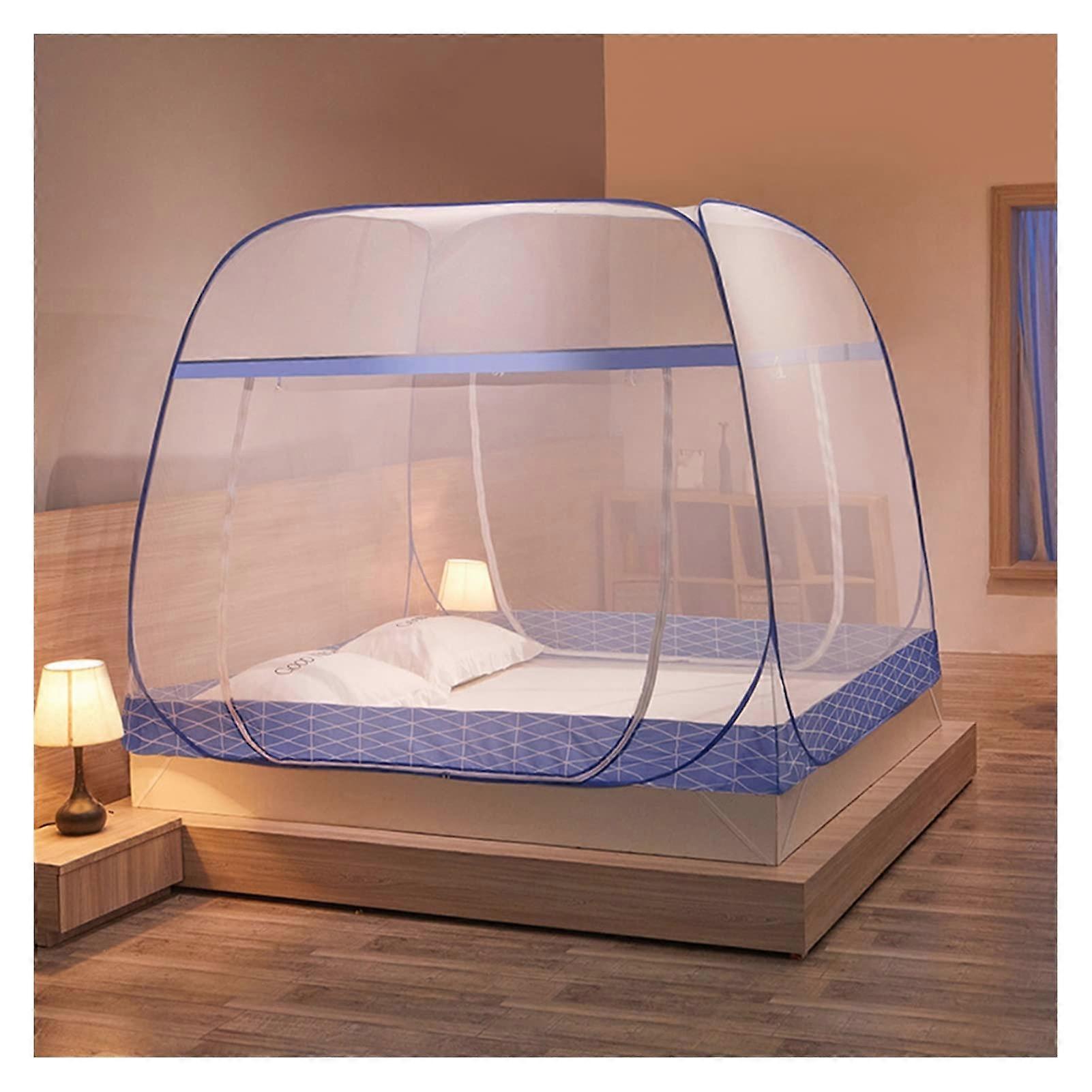 PopUp Mosquito Net Tent SelfStanding Bed Canopy 1.8m x 2.0m Color B Folding Portable