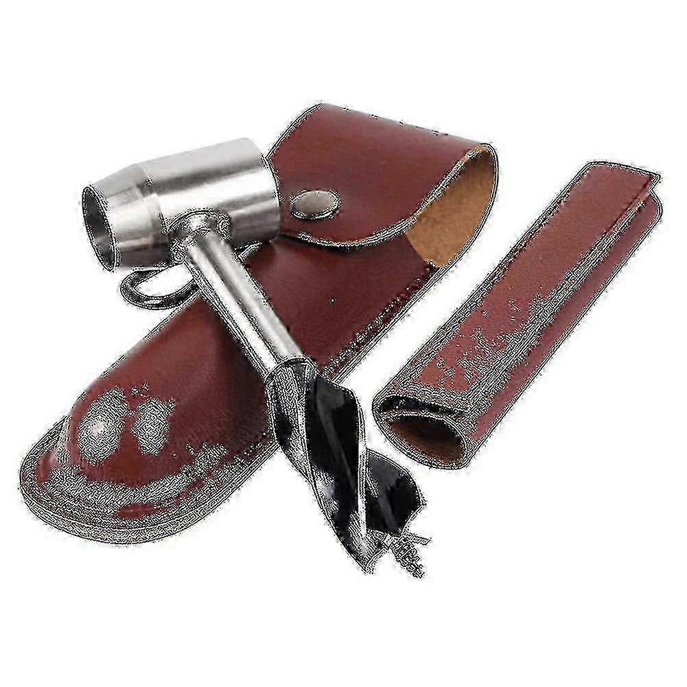 Hand Auger Survival Tool with Settler Wrench for Outdoor and Emergency Use, Durable 1-Piece Design