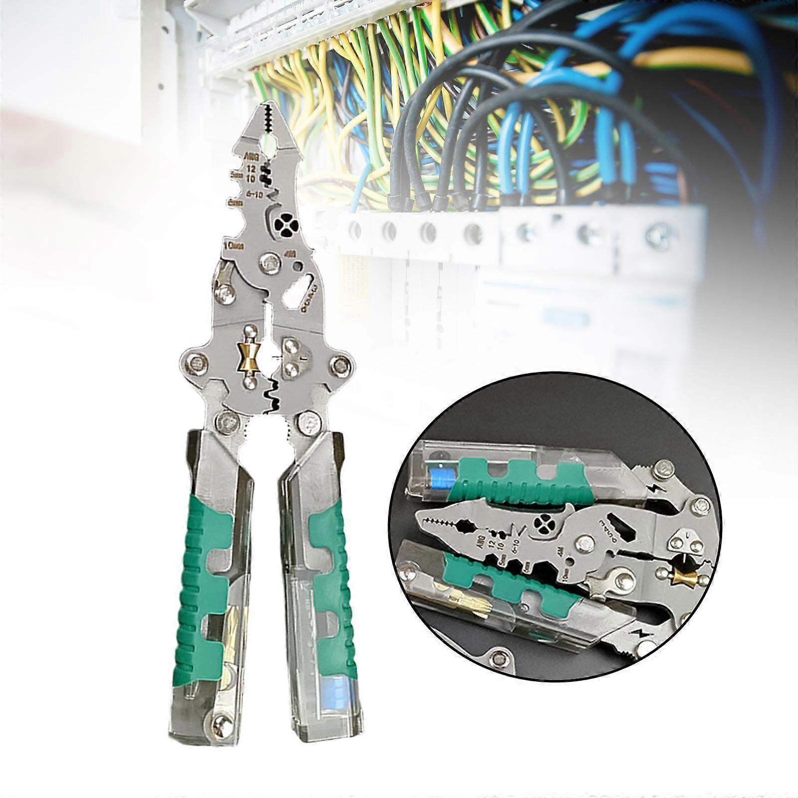 Multifunctional Wire Stripper, Wire Crimper Hand Tool Cable Cutter Pliers Cable