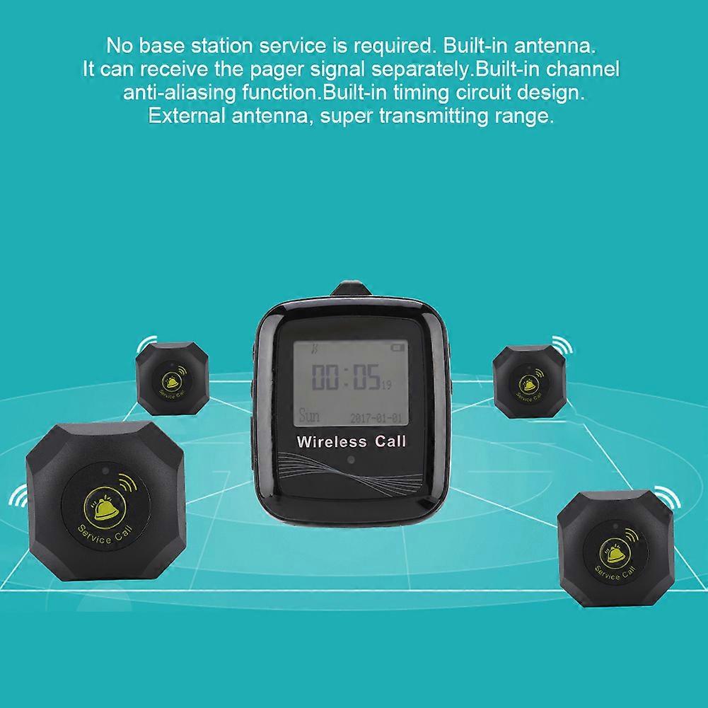 Restaurant Paging System 10pcs Black Wireless Pagers CTW07 Receiver
