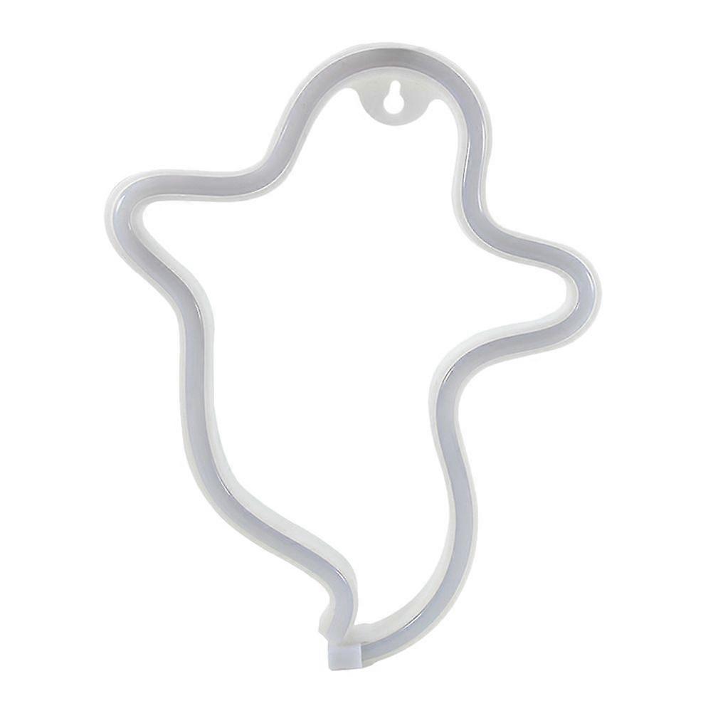 Halloween Night Light Desktop LED Ghost Shaped Neon Light without Battery