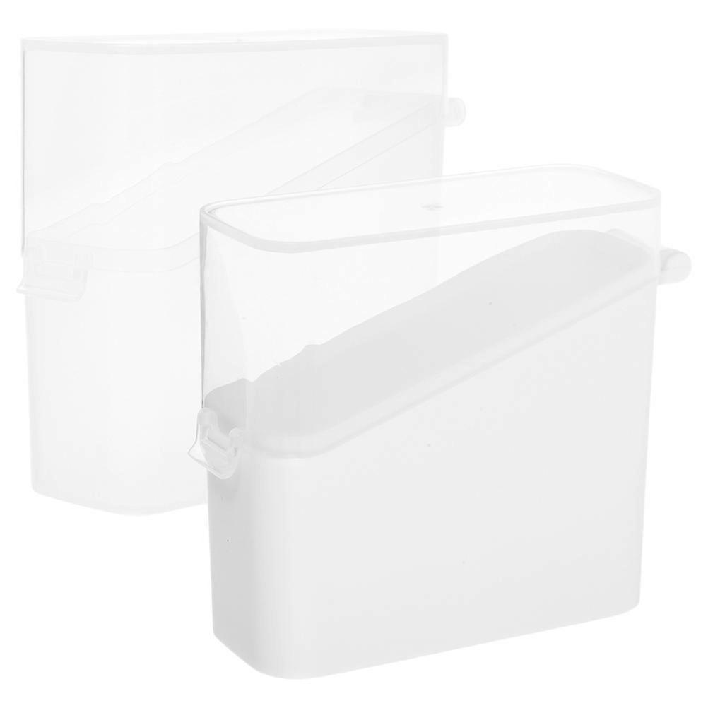 Slice Cheese Container Cheese Slice Holder for Home Use 2Pcs Assorted Color PP