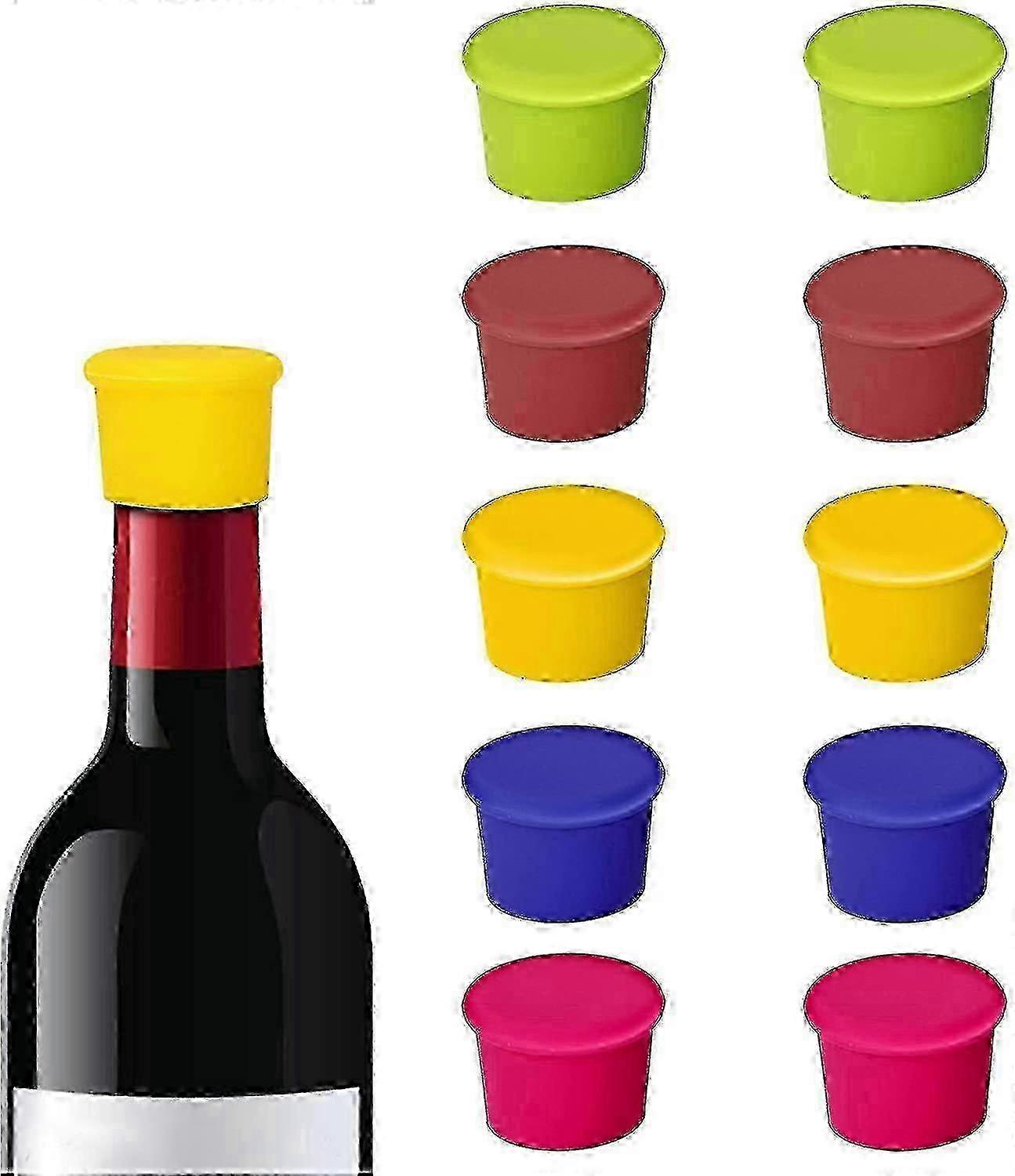 30 Silicone Wine Bottle Stoppers, Cork Replacement Caps