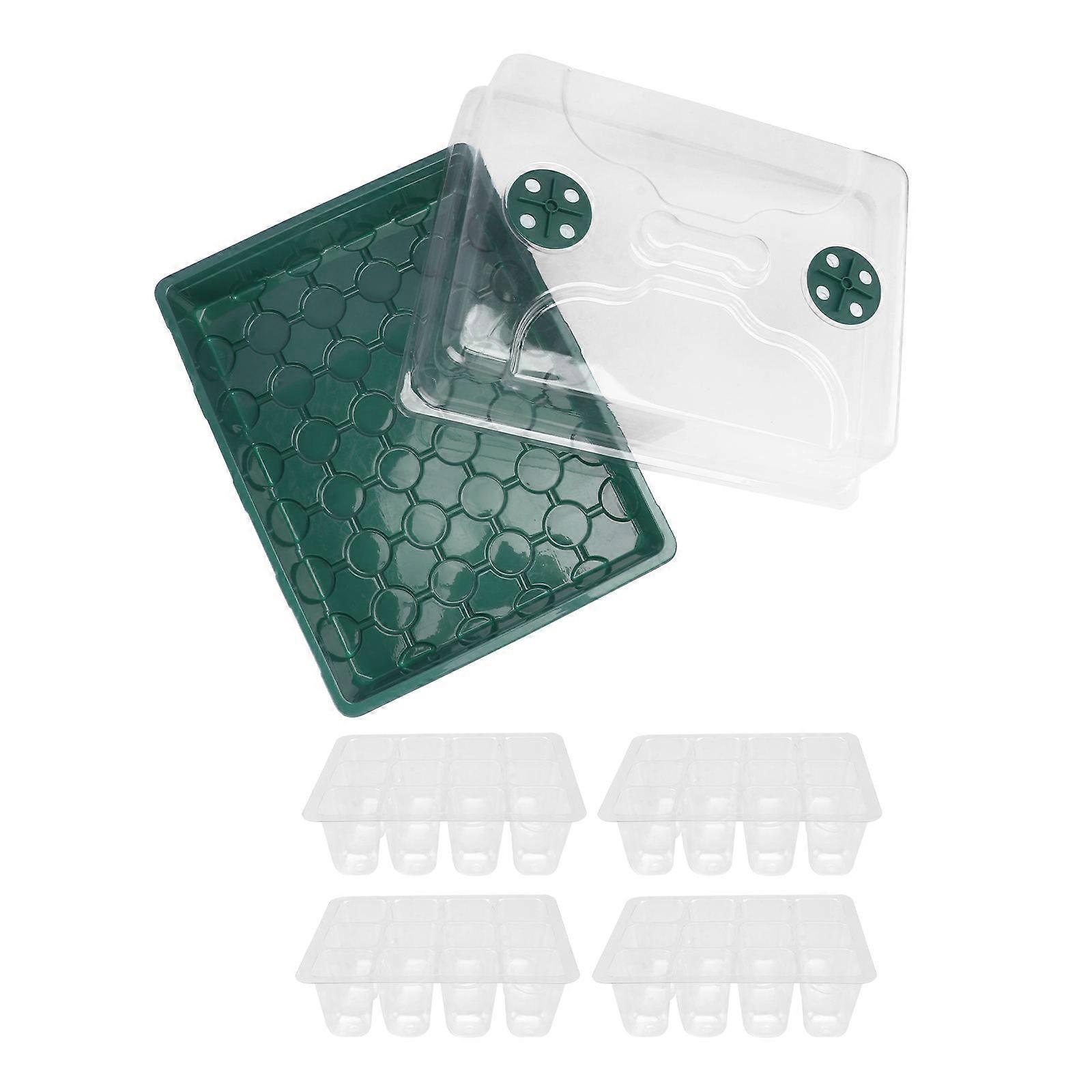 Sprouting Container Germination Tray Temperature And Humidity Control For Outdoor Cultivation 36.5x27.5cm 1Set